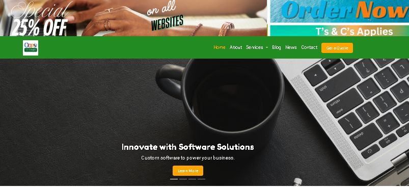 OOPS Technology Screenshot